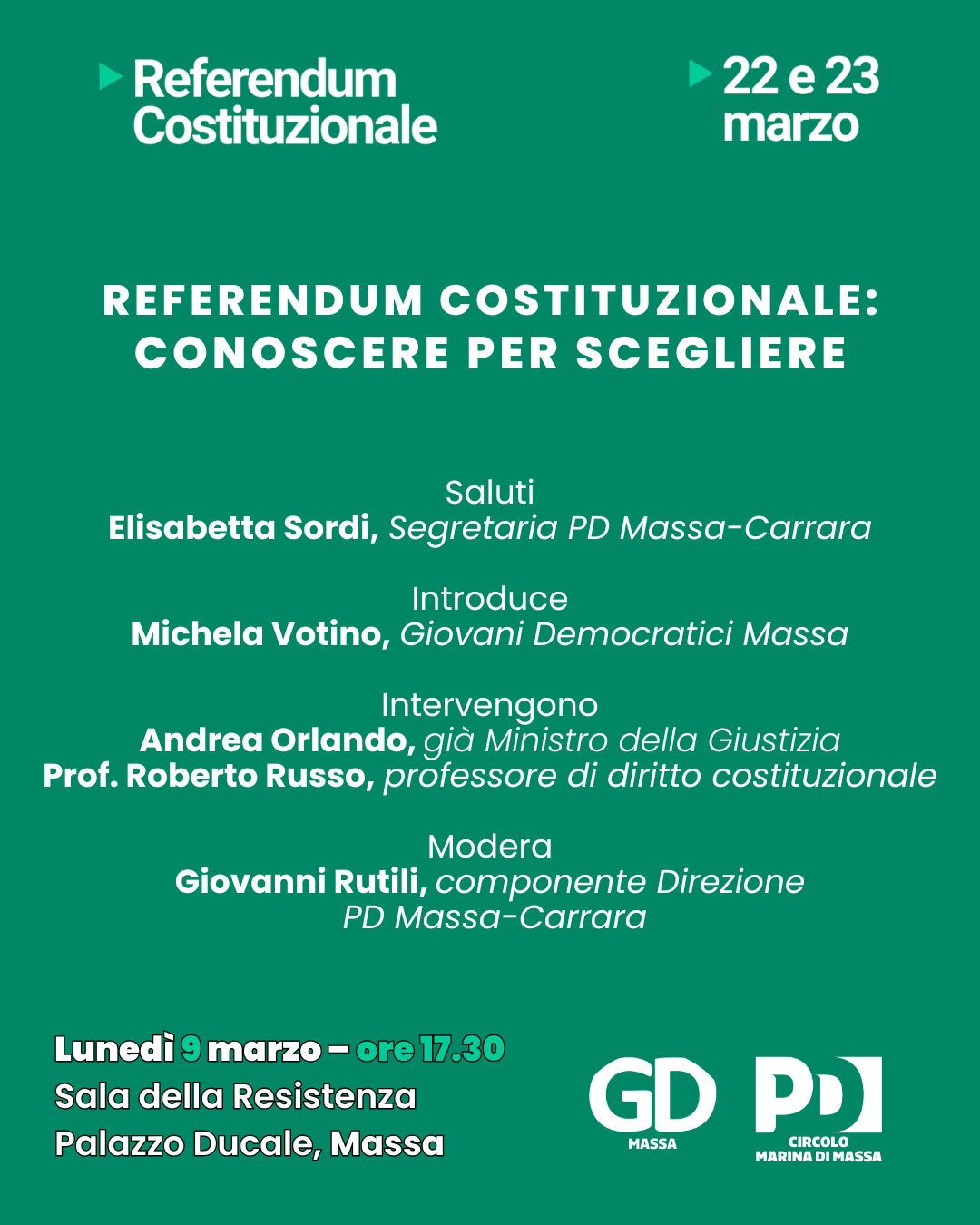 Referendum costituzionale: conoscere per scegliere